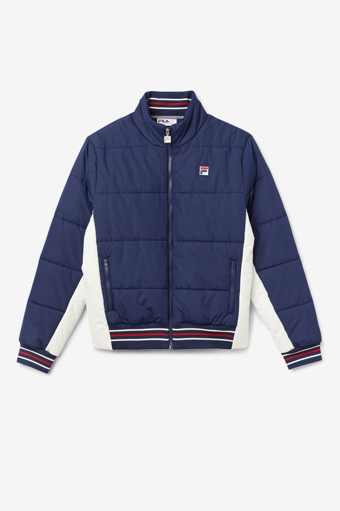 Fila Jacket Mens Navy Watson Puffer - Ireland 03186-UFTB